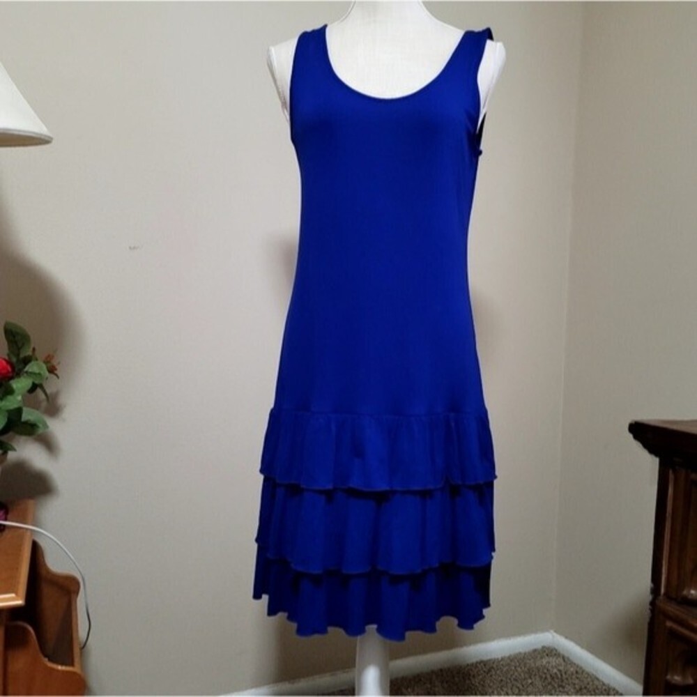 Peter Nygard Sleeveless Ruffle Dress Size Small